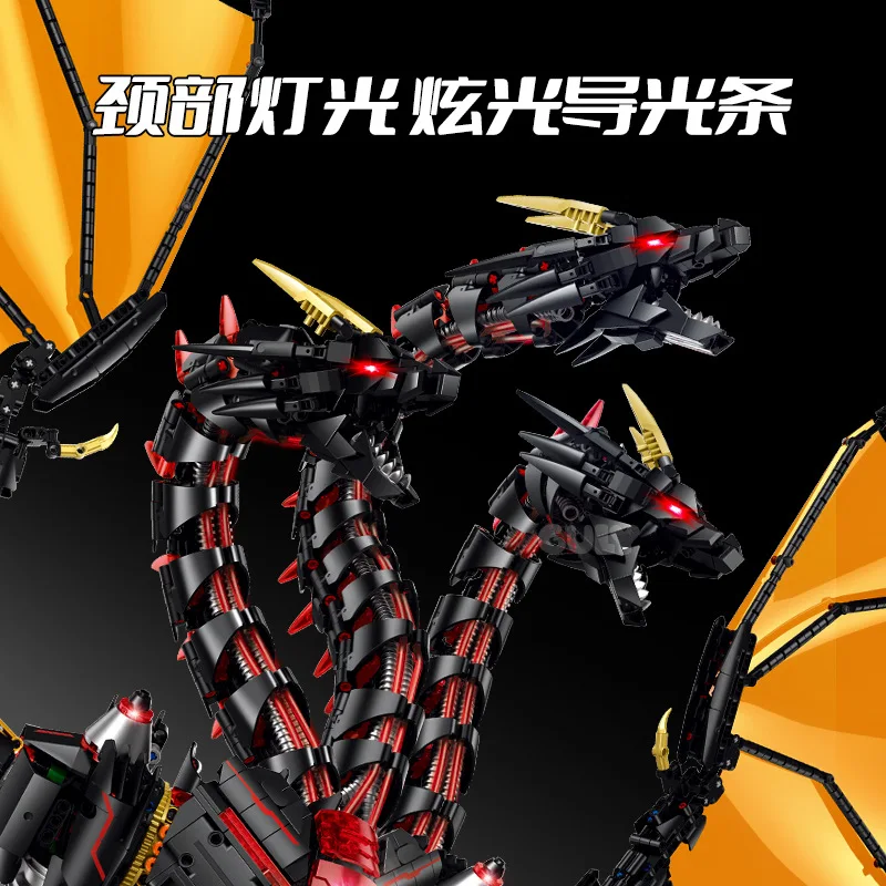 Фото В НАЛИЧИИ GULY 80508 MOC Mecha Series-Dora of Warcraft Building Blocks Evil Dragon Bricks Model DIY Adult Toy Christmas Gift Set №5