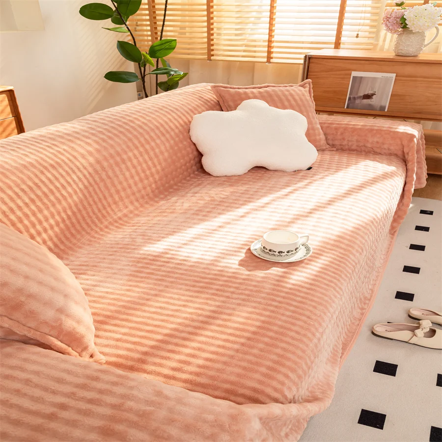 Жаккардовый Чехол Для Дивана Полноразмерный L-образный Пылезащитный Из Ткани Sinele