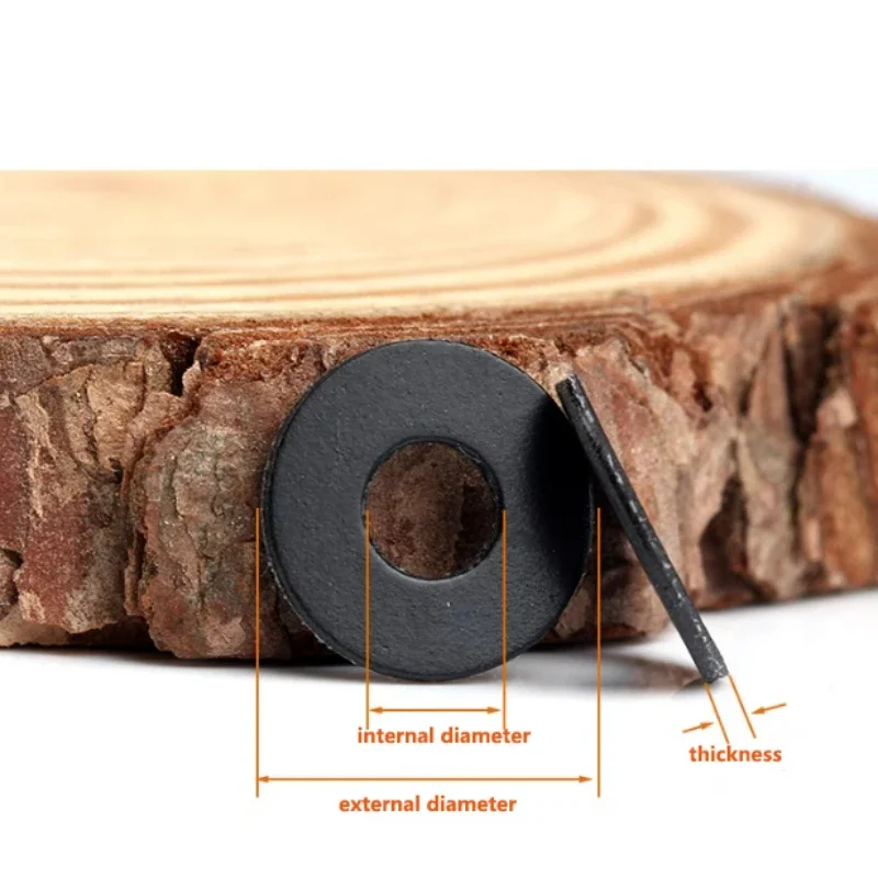 200-500 шт. Черные мягкие шайбы из ПВХ M2 5 M3 M4 M5 M6 M8 M10 Мягкая пластиковая прокладка