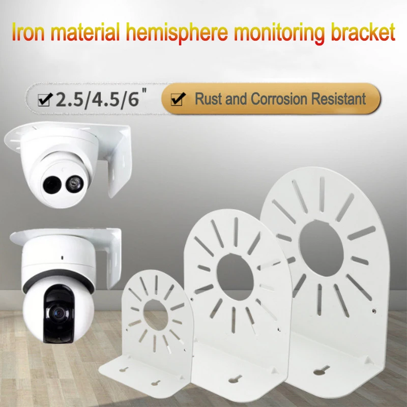 

Iron Material Dome Camera Monitoring Wall Bracket, Rust-resistant, Corrosion-resistant, Sturdy And Stable