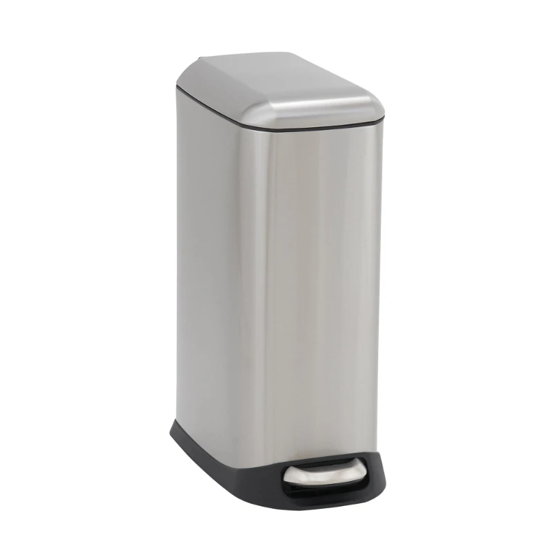 

20 Liter / 5 Gallon Small Bathroom or Kitchen Stainless Steel Slim Step On Trash Can