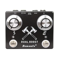 demonfx dual boost two booster in one shell clean preamp boost with fx loop