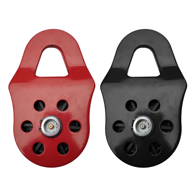

Heavy Duty 10Ton Snatch Pulleys Block for Synthetic Rope or Steel Cable 10T Breaking Force Winches Pulley Sheave