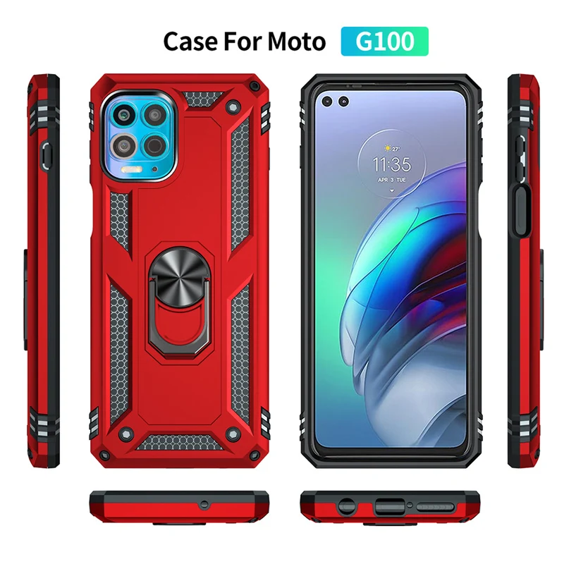 shockproof phone case for motorola g9 g8play plus g31 g51 g71 g30 g50 g60 g100 ring protective cover for moto e6s e7 e20 e30 e40 free global shipping