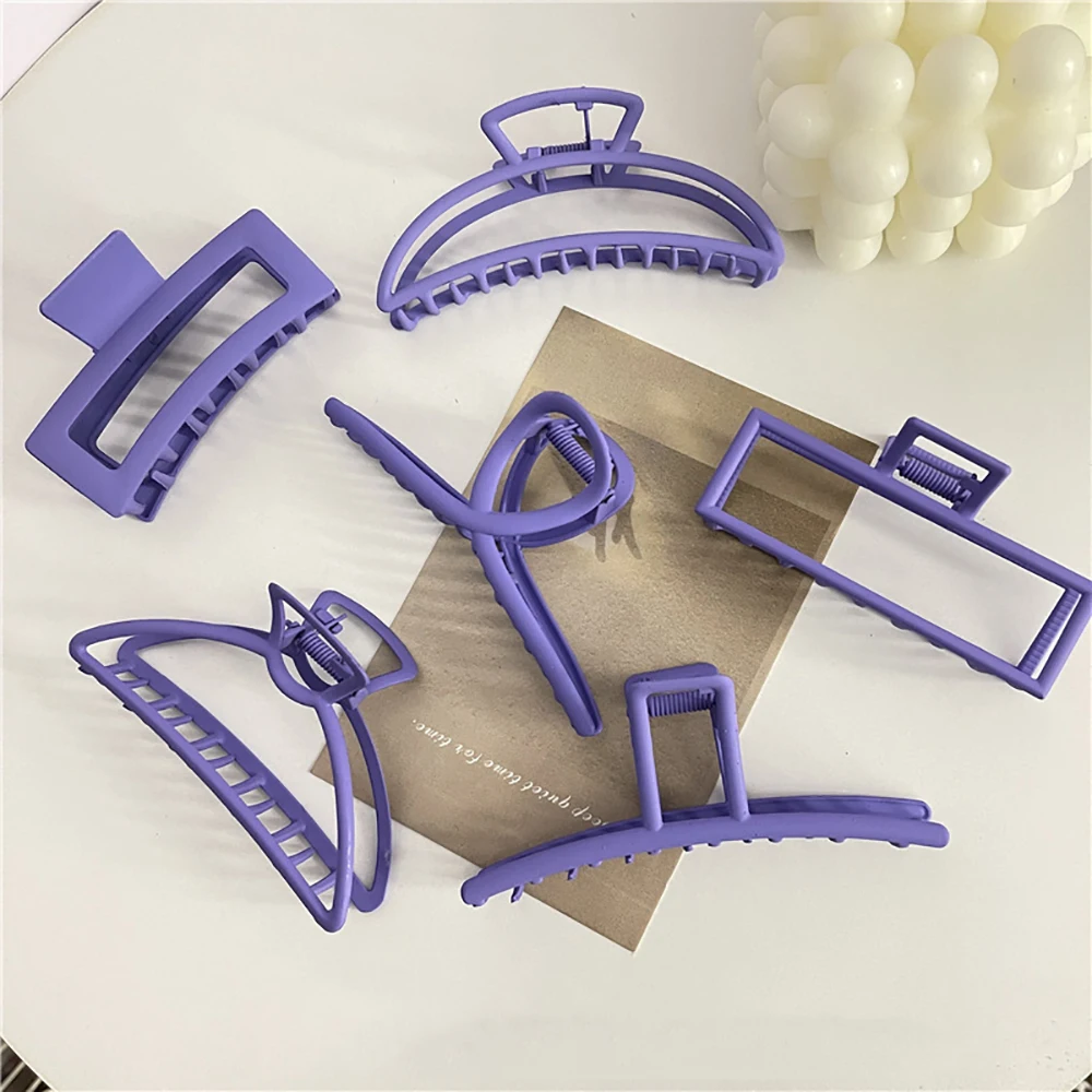 

Женские заколки для волос Periwinkle, синие повседневные заколки для конского хвоста, модные аксессуары для волос, большая Заколка-краб для воло...