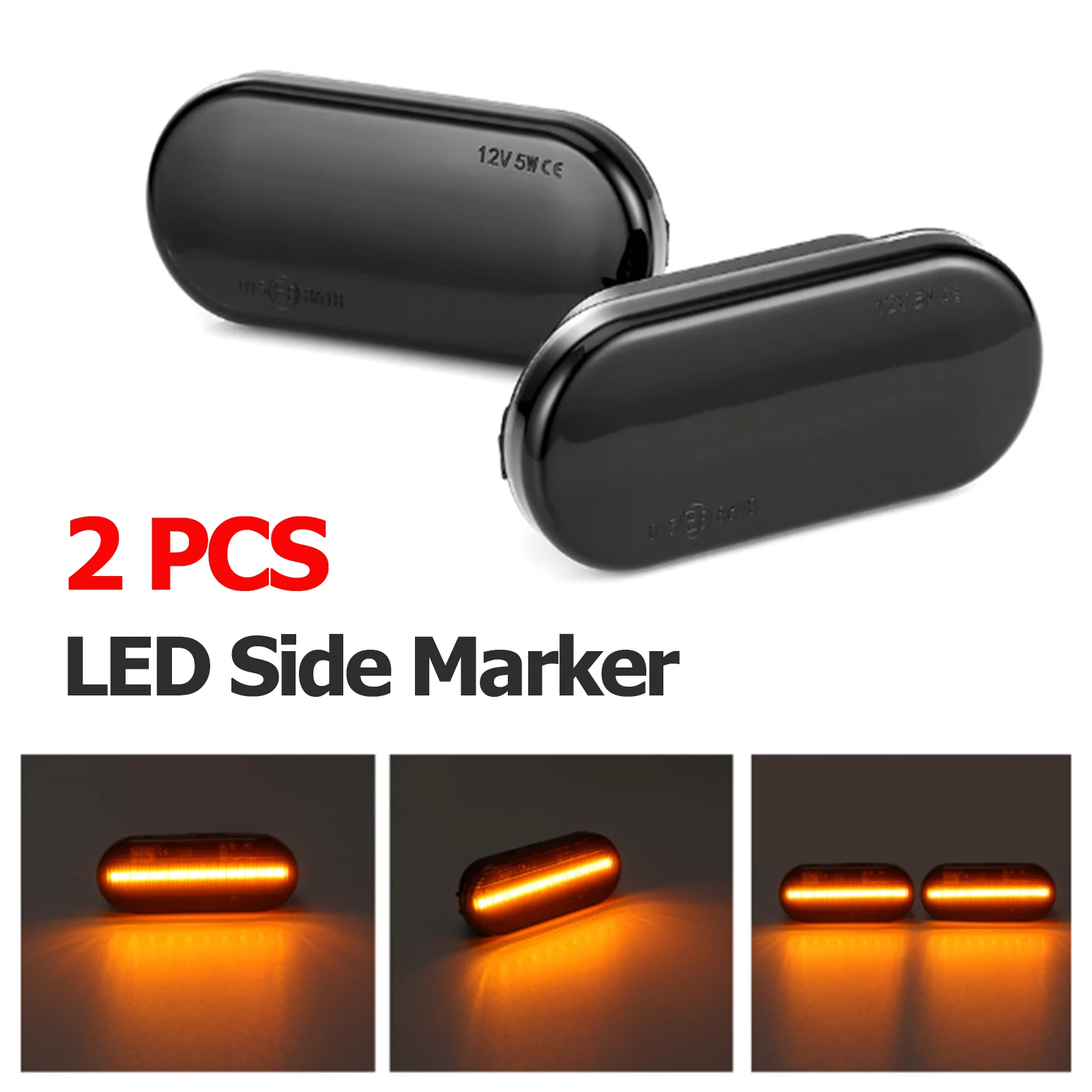 

2 шт., Автомобильные светодиодные лампы для указателей поворота, 12 В, 1,8 Вт