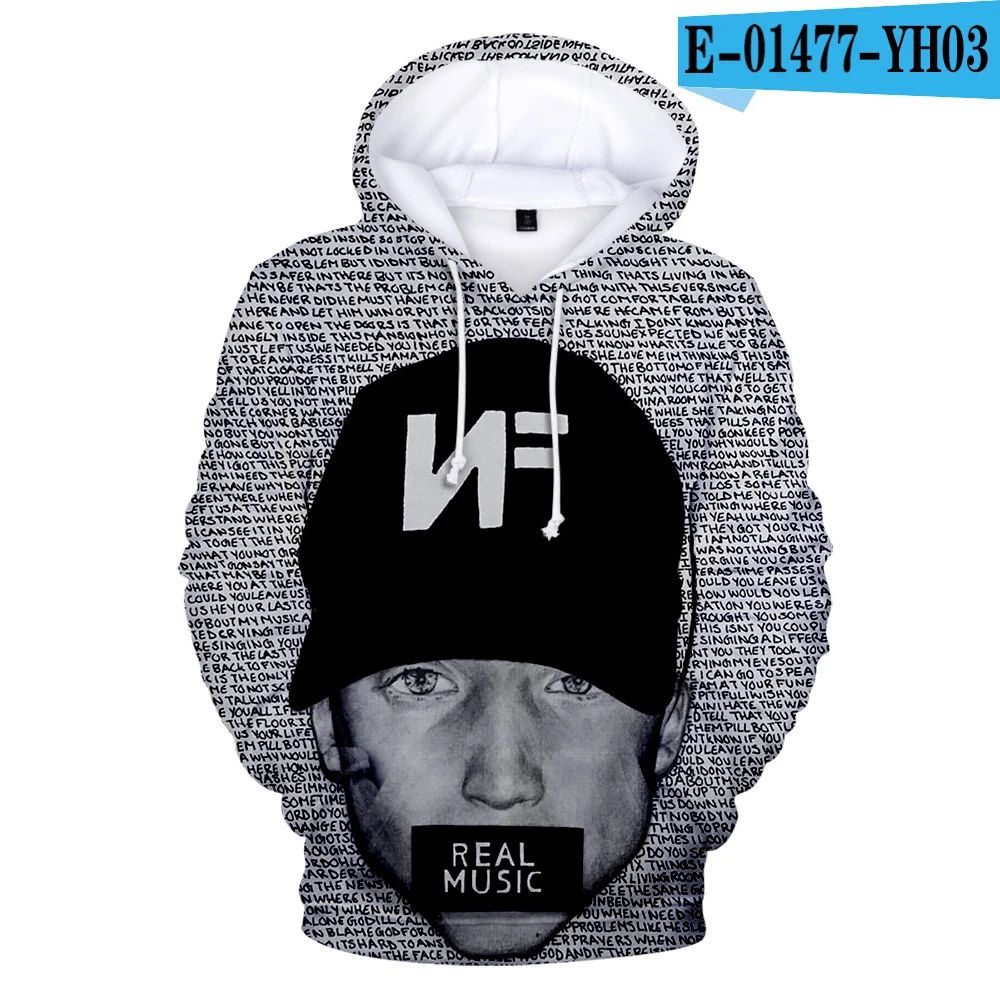 

Personality Fashion 3D Printing The Material Hoodie Nf Let You Down (What Wea Are) Sweatshirts Super Star The Material Hoodies