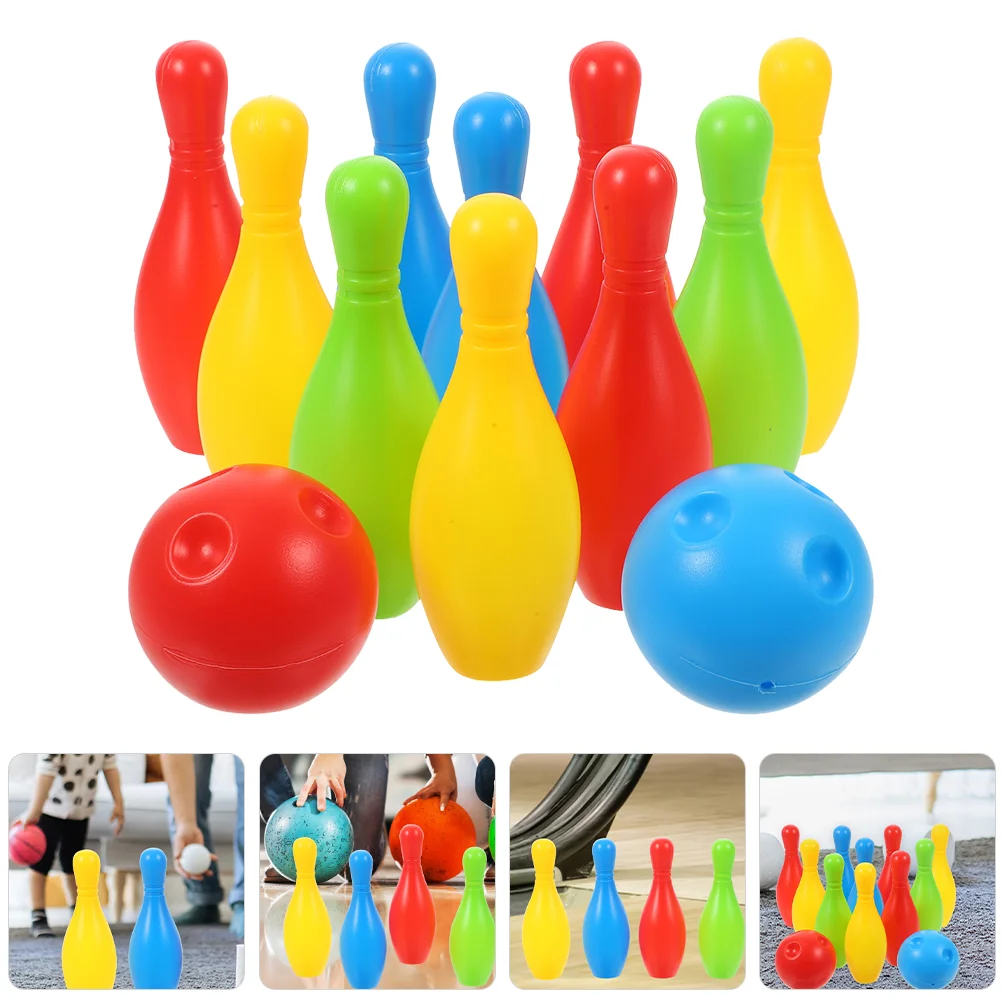 Mini Bowling Pin Football Toys Toddler Halloween Interesting Game Indoor Kids Plastic