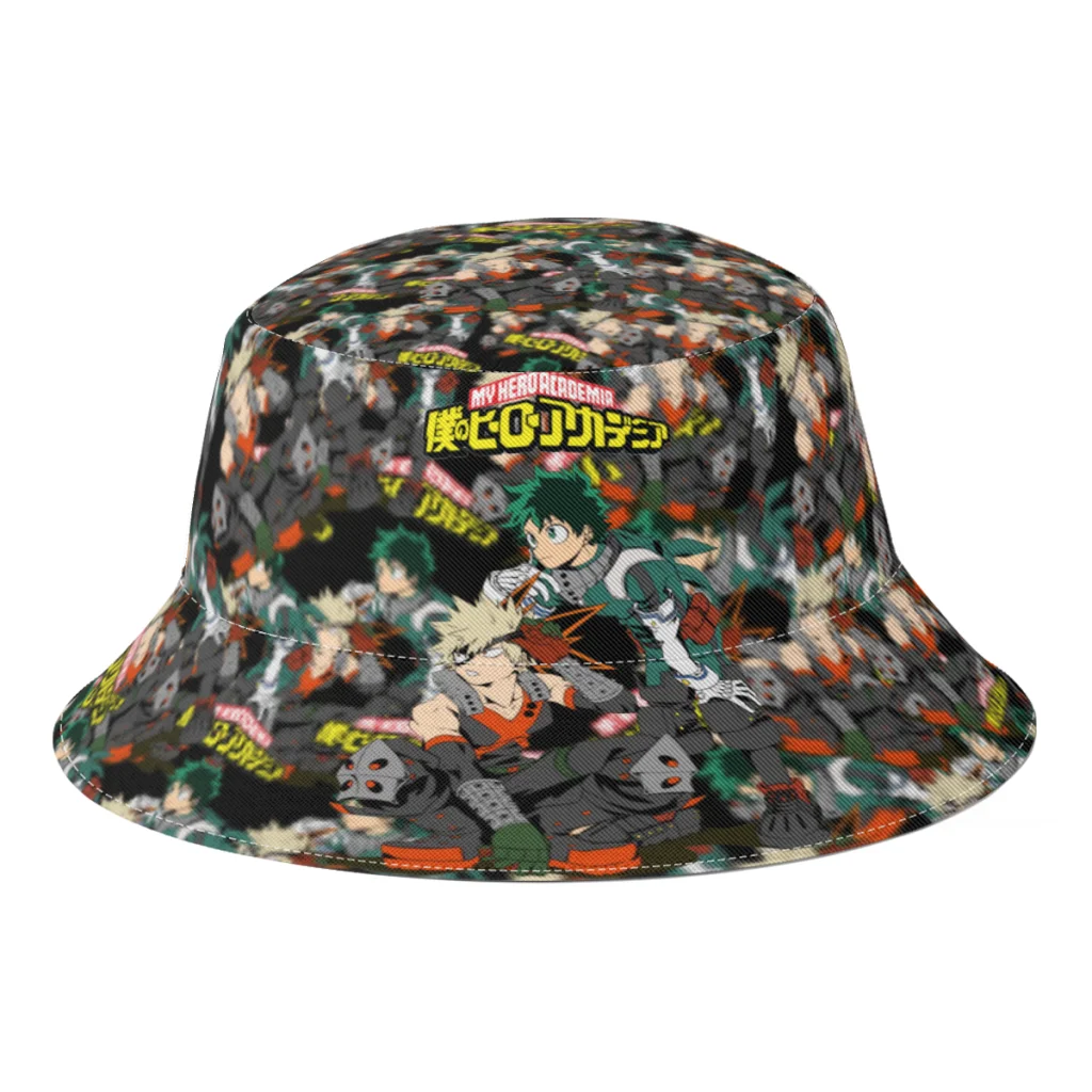 

My Hero Academia Fisherman Hat Boys Girls Custom Japan Anime Spring Summer Bucket Hat Travel Sun Hat Gift