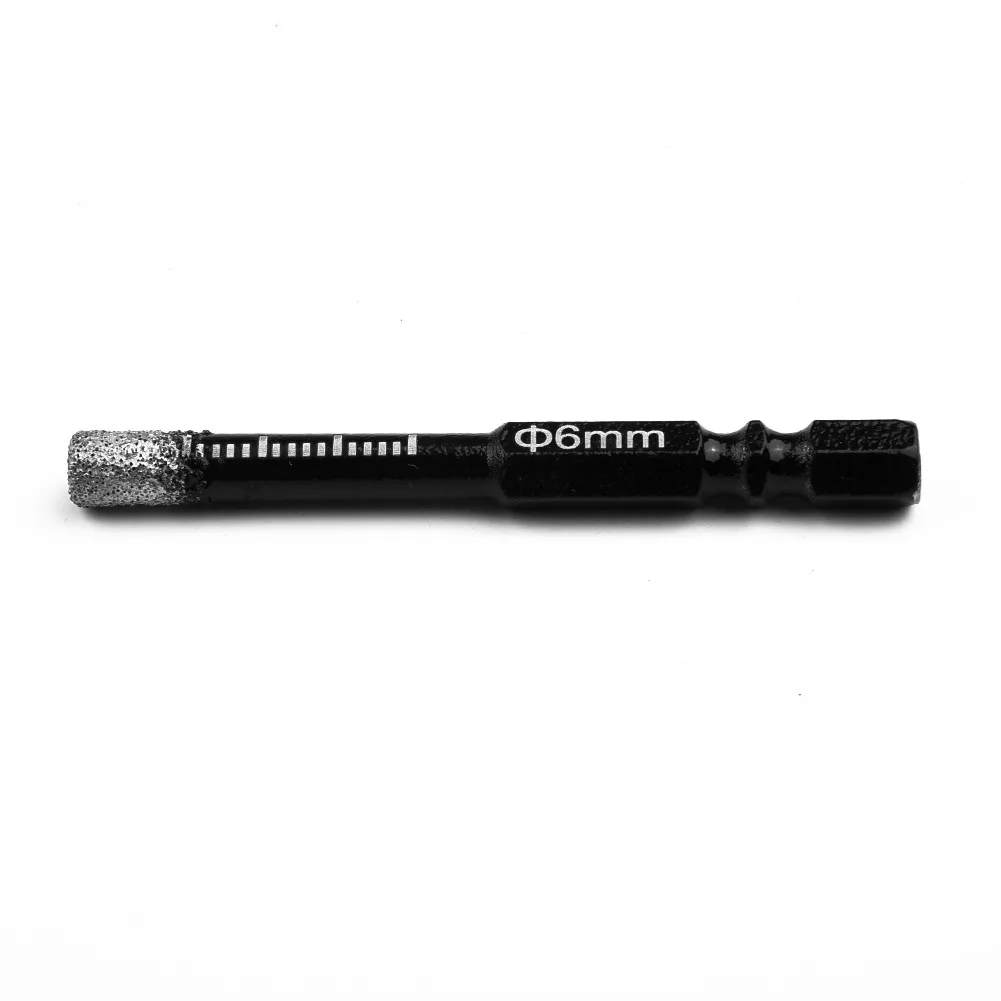 

2pcs 6mm Vaccum Brazed Diamond Dry Drill Bits Hole Saw Multi-purpose Drilling For Marble Ceramic Granite Glass Hard Plastic