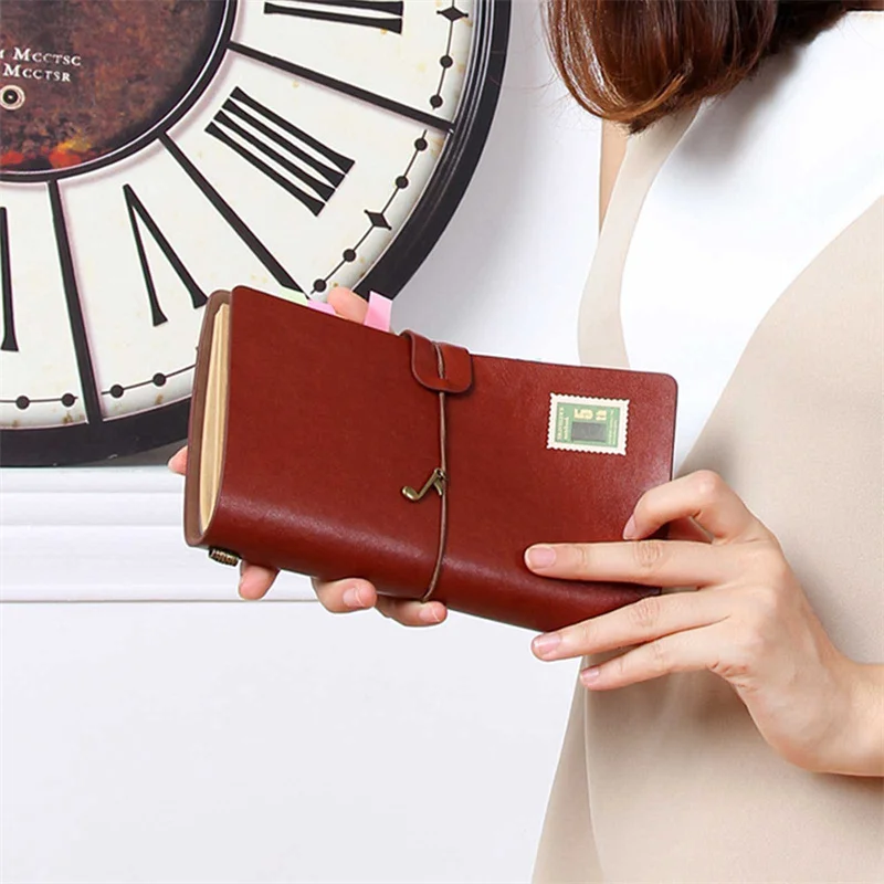 Блокнот-ежедневник A6 в винтажном стиле на спирали кожаный для набросков блокнот