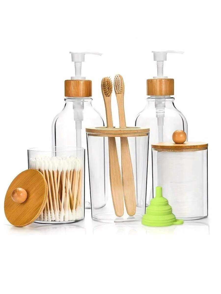 

Набор из 6 бамбуковых аксессуаров для ванной