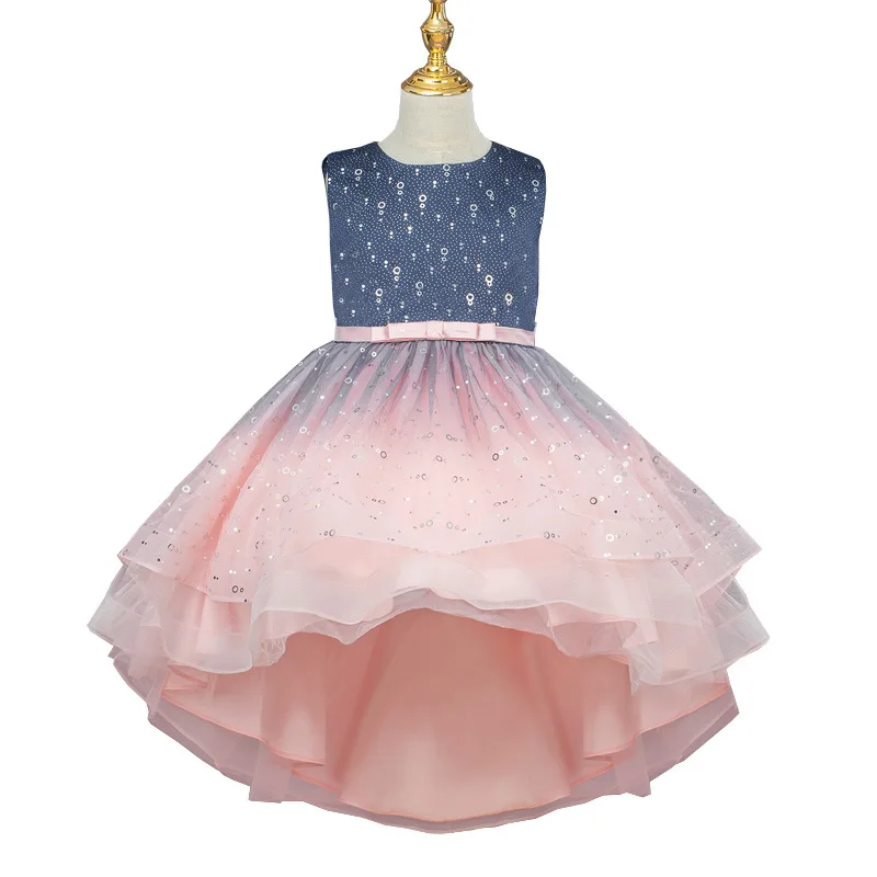 

Короткое платье для девушек с передней и задней частью, женское платье, вечернее платье, Сетчатое пышное платье принцессы, платье с эффектом...