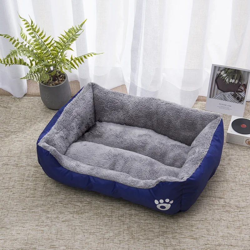 

Pet Large Dog Bed Warm House Candy-colored Square Nest Pet Kennel For Small Medium Large Dogs Cat Puppy Plus Size Dog Baskets