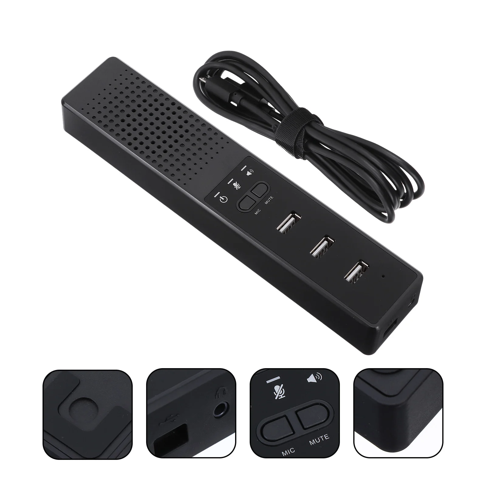 

1 set of Speaker with 3 USB Interface Laptop Speaker PC Speaker for Office School