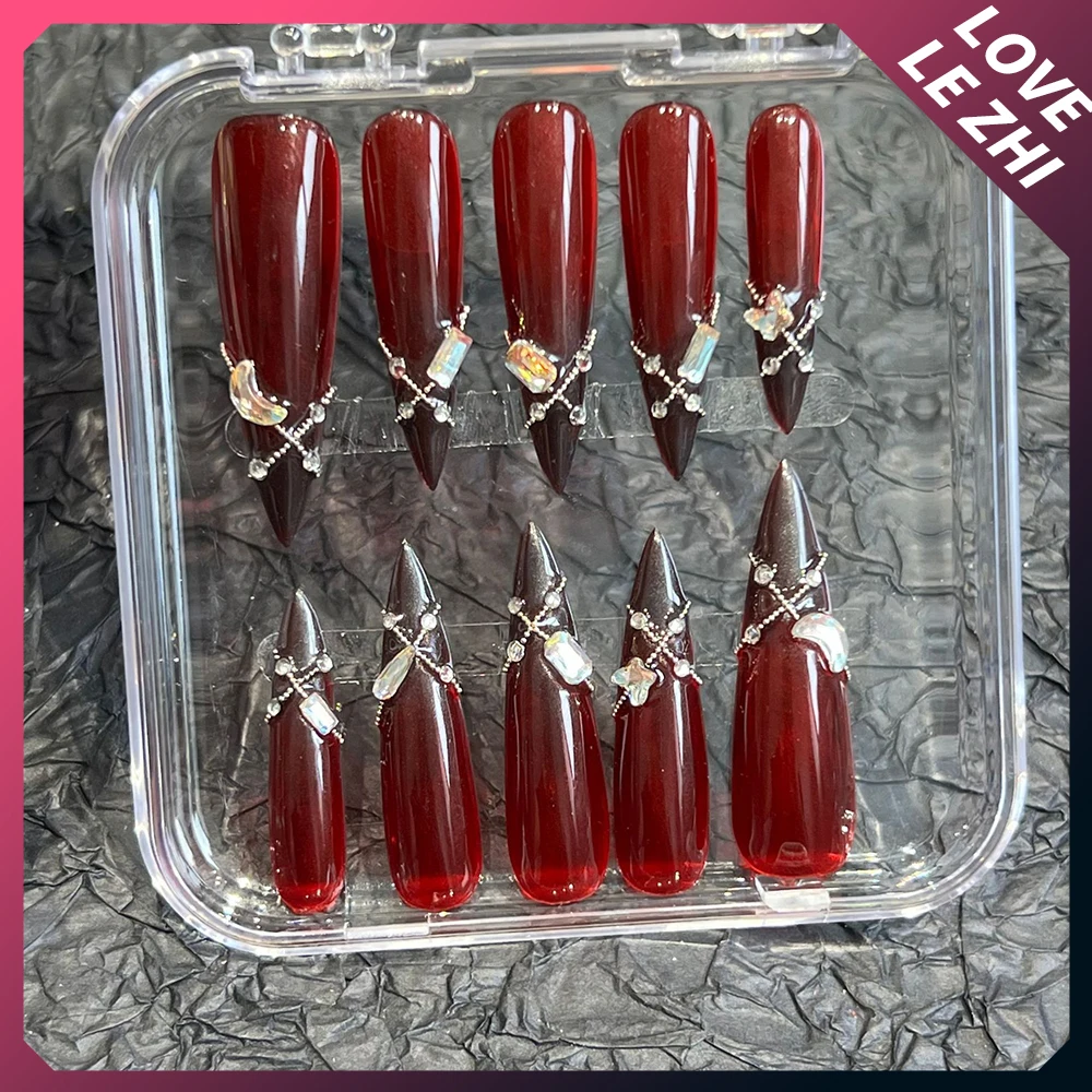 Y2K панк готический чистый ручной работы пресс на гвоздях Fleck металлический паук