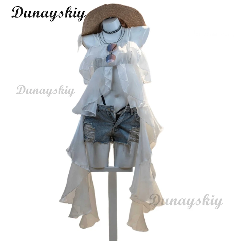 Wuthering Waves Ashleigh Haddad Косплей Костюм Парик Белое Платье Униформа Главный Персонаж