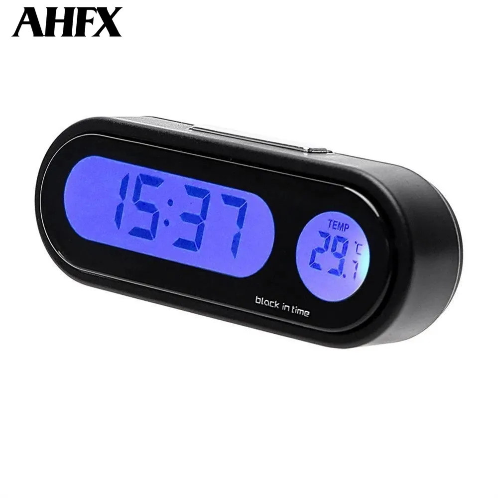 

Universal Car Clock Thermometer 2-in-1 Luminous Electronic Watch Car Central Control Clock Car High Precision