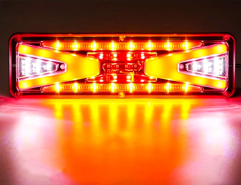 2 шт. 12 В 24 Динамический светодиодный задний фонарь для автомобиля грузовика