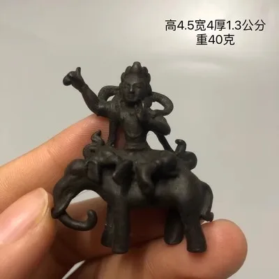 

High Quality Pure Copper Tibetan Buddha Manjushri Bodhisattva Black God Of Wealth Ornaments