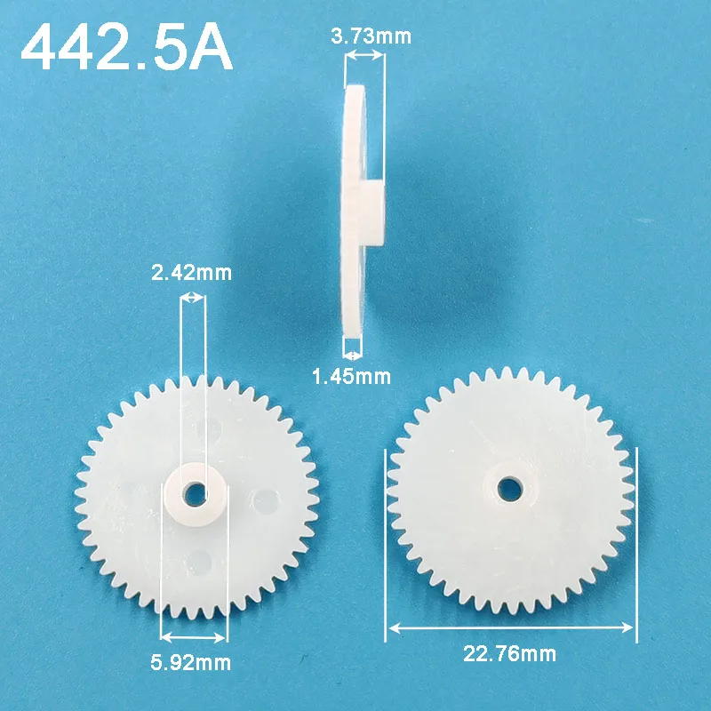 

442.5A 0,5 M 23 мм Φ 0,5 44 зубьев, пластиковые редукторные детали двигателя, игрушечные аксессуары 44 T