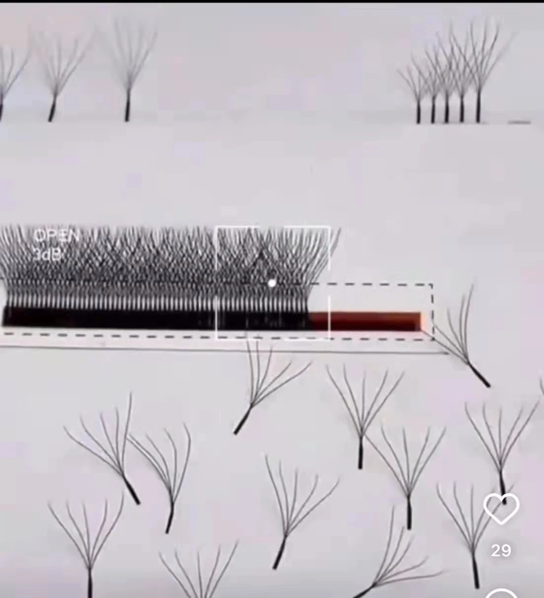 

Накладные ресницы из искусственной норки, в форме цветка