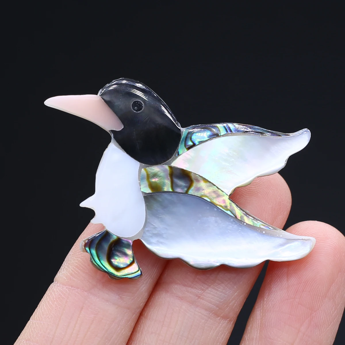 

Women Brooch Pin Natural Shell Birds-Shaped Brooches For Jewelry Making DIY Necklace Wedding Accessory Droppshing