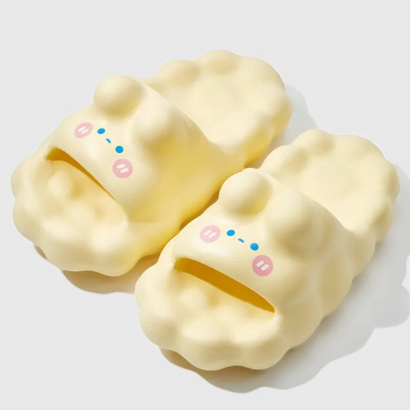 

Womens Bathroom EVA Slippers Outdoor Thick Soft Bottom Shoes 2023 Summer Anti-slip Comfort Slippers Female Kawaii Sandals 슬리퍼