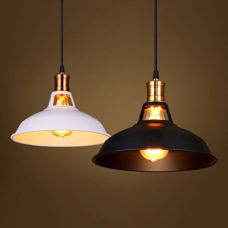 

American Retro LED pendant lamp Simple home decor wrought iron lustre indoor livingroom bedside luminaria Creative pendant light