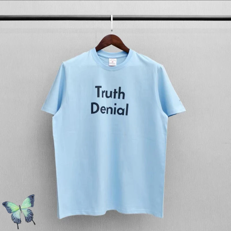 

Платье для пары высокого качества в масштабе 1:1, летняя голубая футболка с отказом истины Ноя