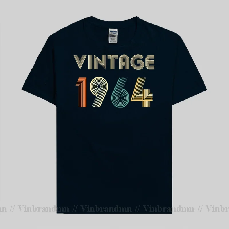 Мужская футболка подарок на 57-й день рождения винтажная 1964 года футболки Born in