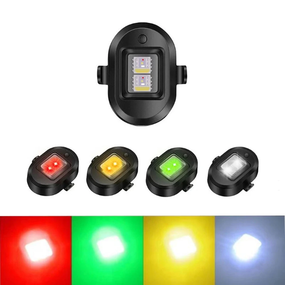 

Universal 7 Colors Aircraft/Drone Strobe Light USB Rechargeable Motorcycle Taillight Safety Signal Anti-collision Warning Light