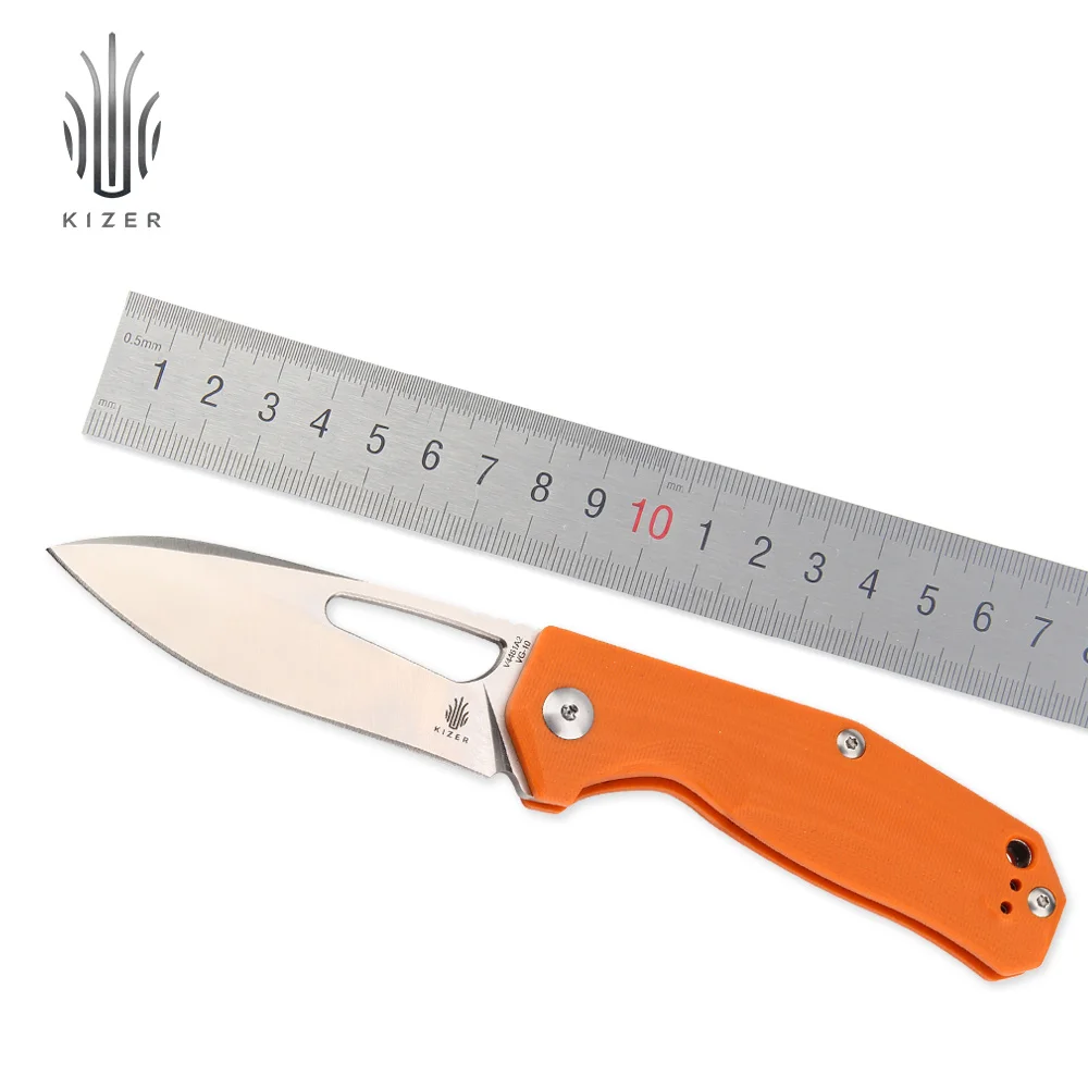 

Kizer EDC Knives V4461N1/N2/N3 Kesmec G10 Handle with N690 Steel Blade Tactical Knife for Outdoor Camping