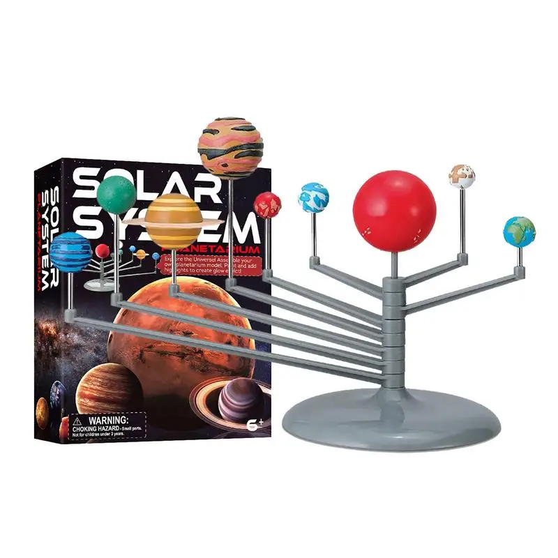 

3D Painted Toys Solar System Model DIY Glow In The Dark 3D Planet Model Science Astronomy Learning Stem Toys Educational