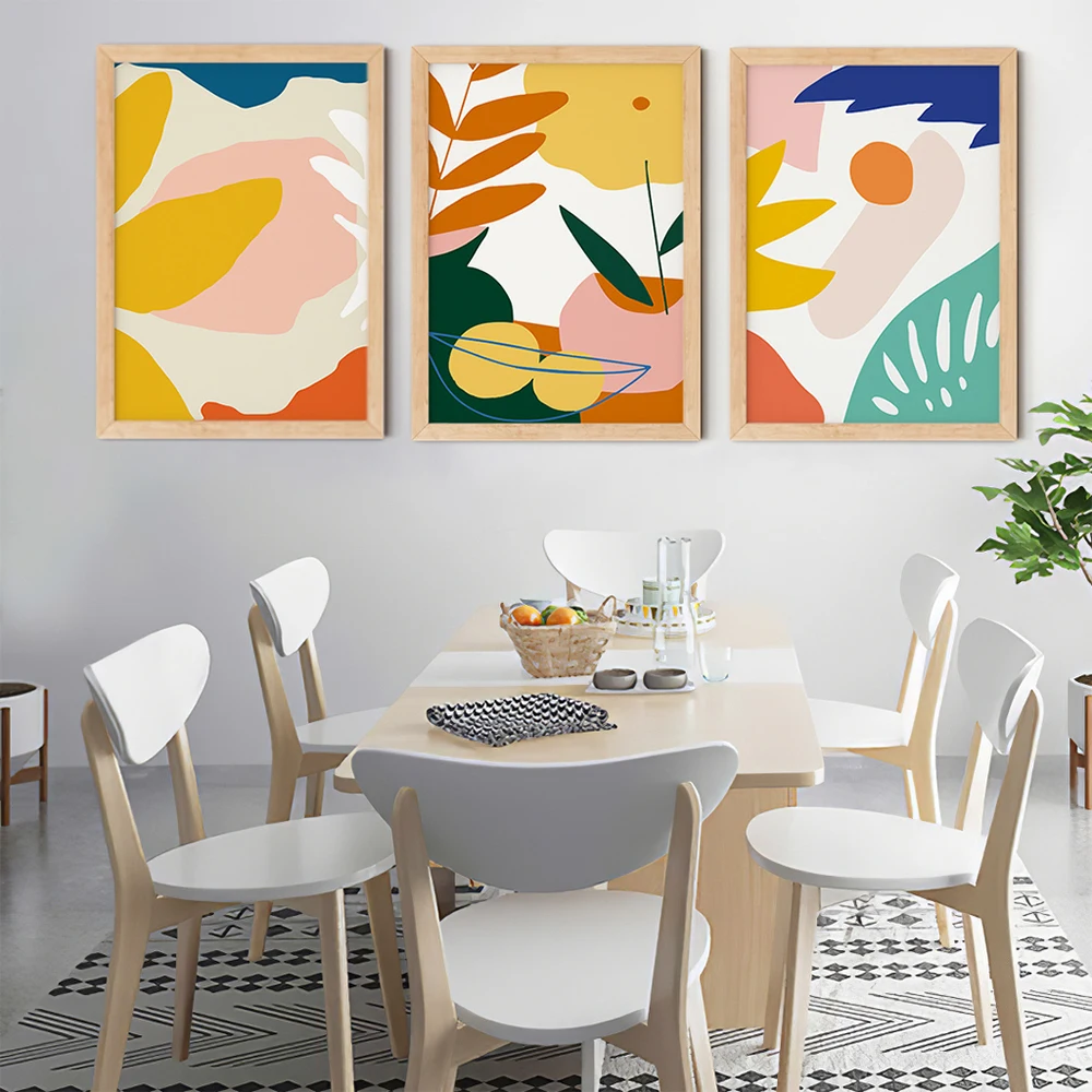 

Abstract Modern Poster Tropical Botanical Canvas Painting Leaf Boho Art Print Minimalist Wall Picture For Living Room Home Decor