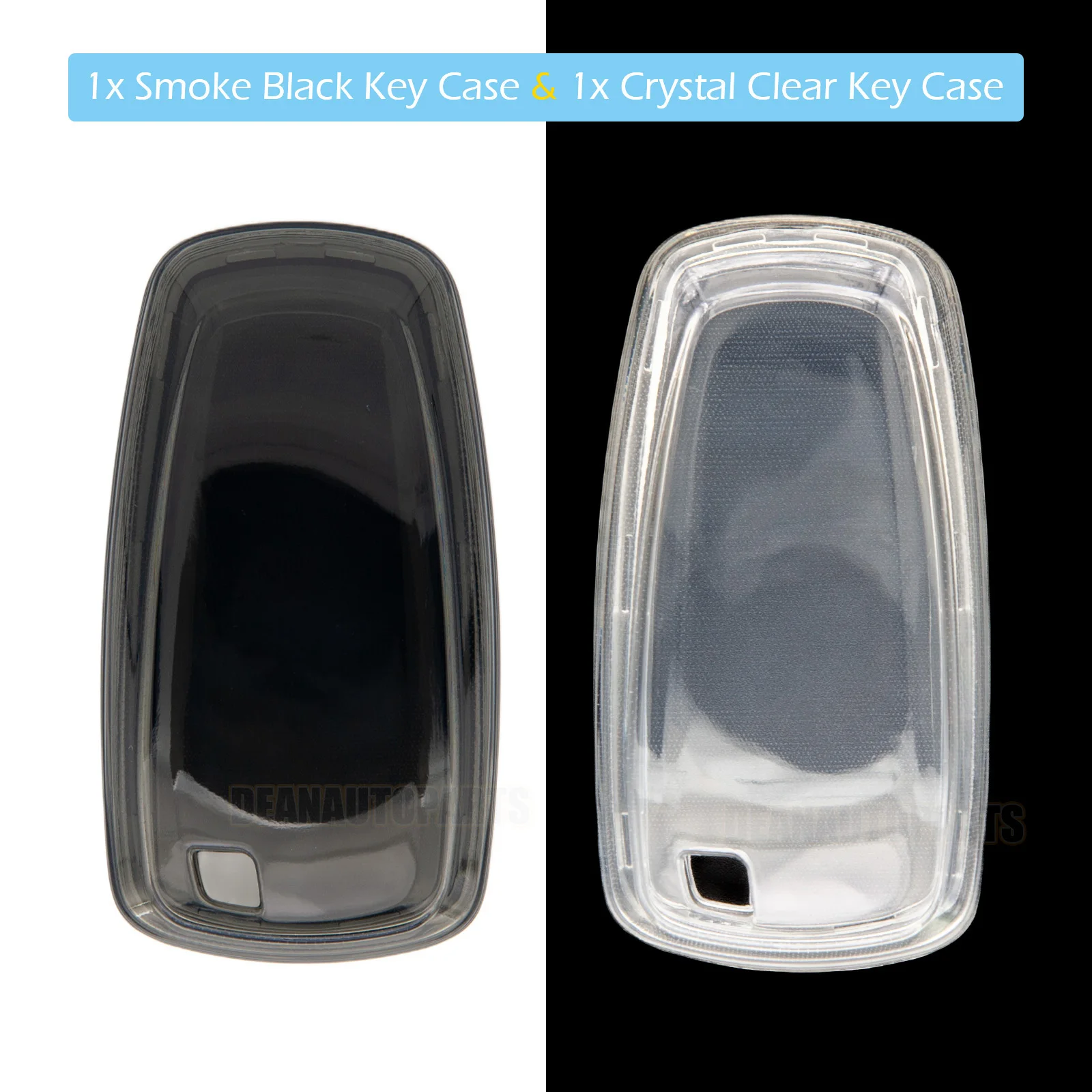 

Прозрачный автомобильный смарт-брелок из ТПУ, чехол-цепочка для Ford Mustang Bronco Sport Ecosport Edge Lincoln Aviator Corsair