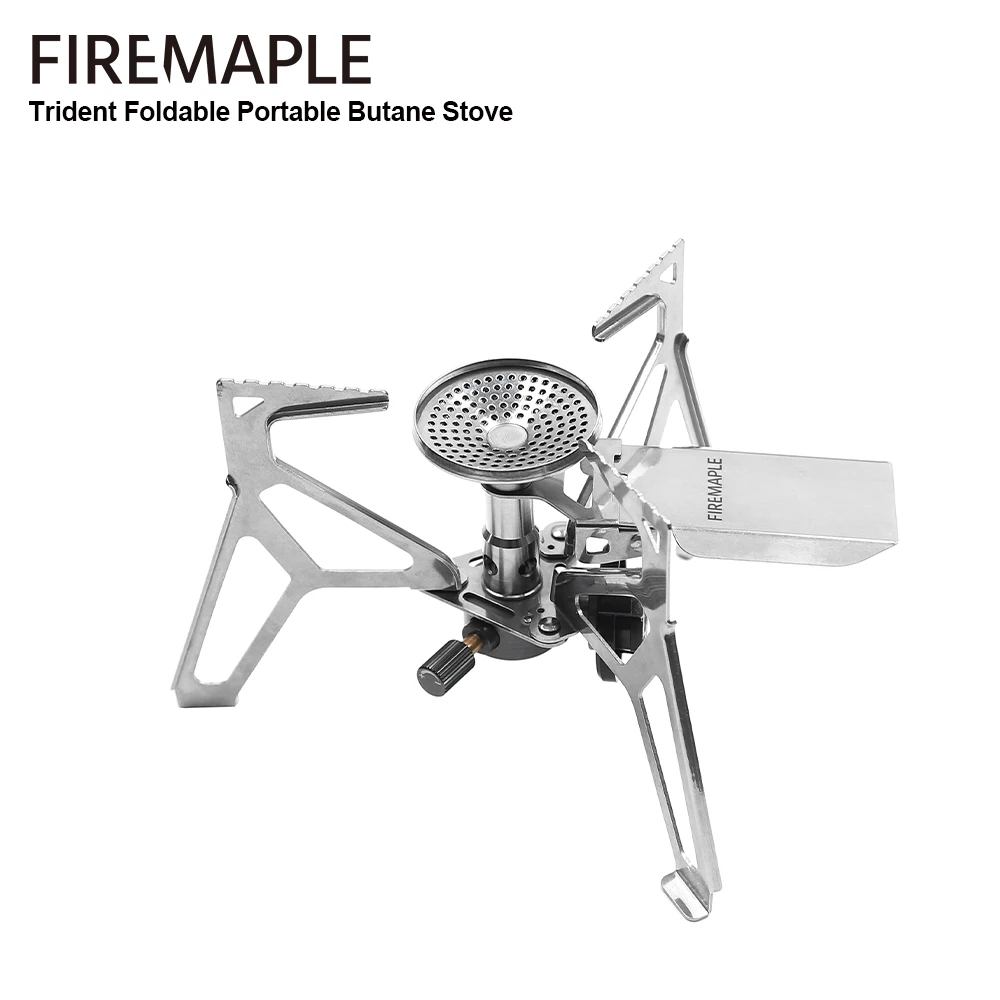 Фото Fire-Maple Trident Складная печь Кассетная портативная наружная кухонная ветрозащитная Бутановая газовая плита 2200 Вт для кемпинга и пешего туризма №1