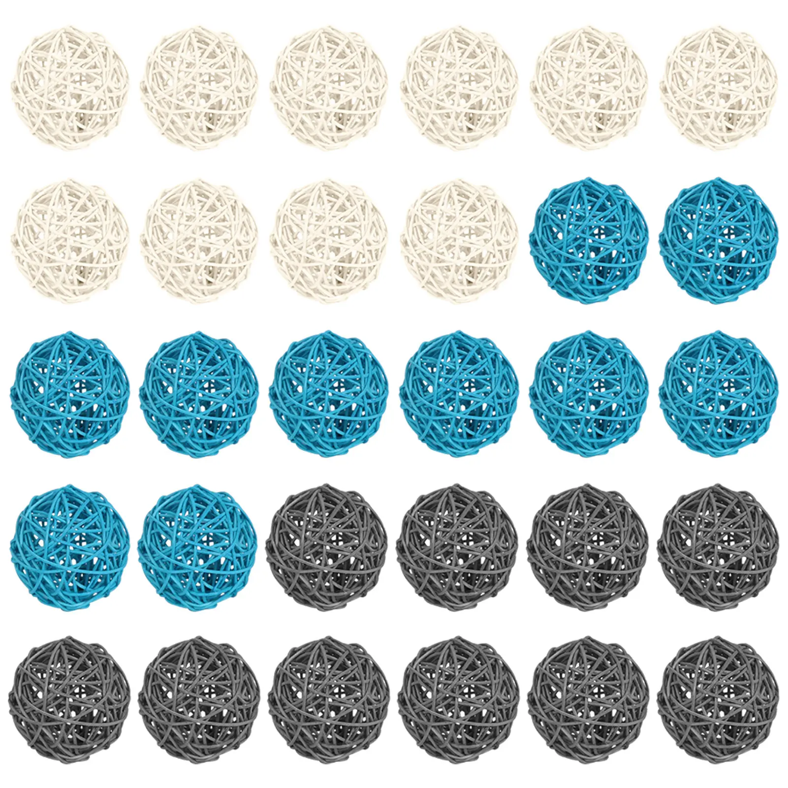 

30 шт. центральный кусок прочный свадебный аксессуар для домашних животных ремесло своими руками ротанговый шар мини портативный наполните...