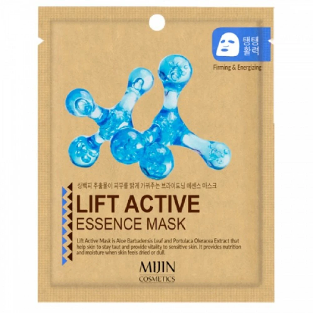 Тканевая маска с лифтинг эффектом Mijin Lift Active Essence Mask 5 штук |