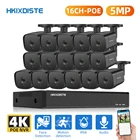 Система видеонаблюдения AI Face 5MP POE, 16-канальный сетевой видеорегистратор POE, NVR с записью звука, наружная IP-камера, система видеонаблюдения XMEYE