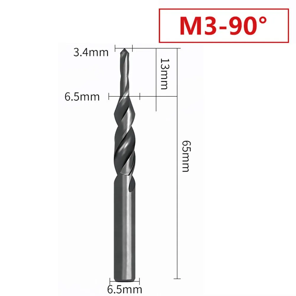 

90/180 HSS Counterbore Spiral Step Drill Bit Impact Drill Cone Drilling Tool For Metal Steel Drilling Hole And Chamfering