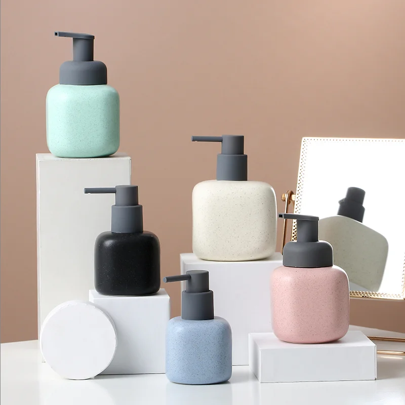 

Керамический пенообразователь, барботер, контейнер для мыла для мытья рук, пустые бутылки, нордическое мыло для тела в ванную комнату