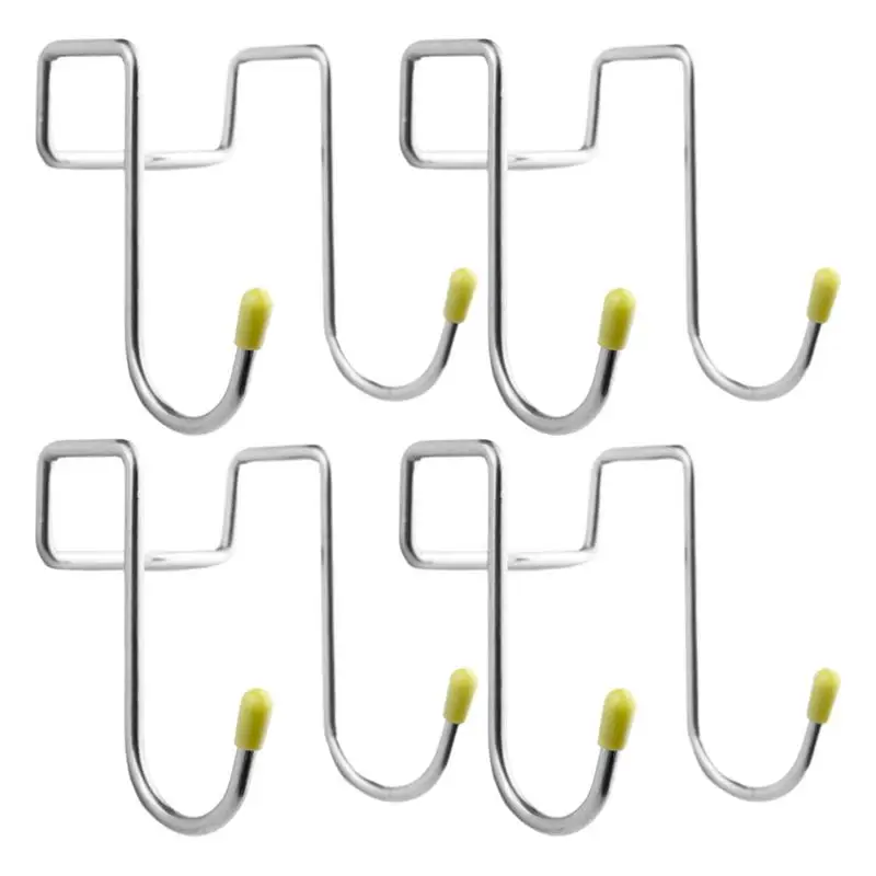 S-образные крючки из нержавеющей стали 4x Металлические вешалки Держатель для