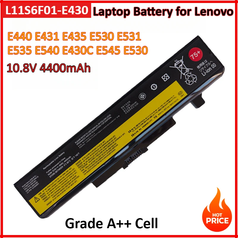 L11S6F01-E430 10 8 В 4400 мАч Аккумулятор для ноутбука Lenovo ThinkPad Edge E440 E431 E435 E530 E531 E535 E540 E430C E545