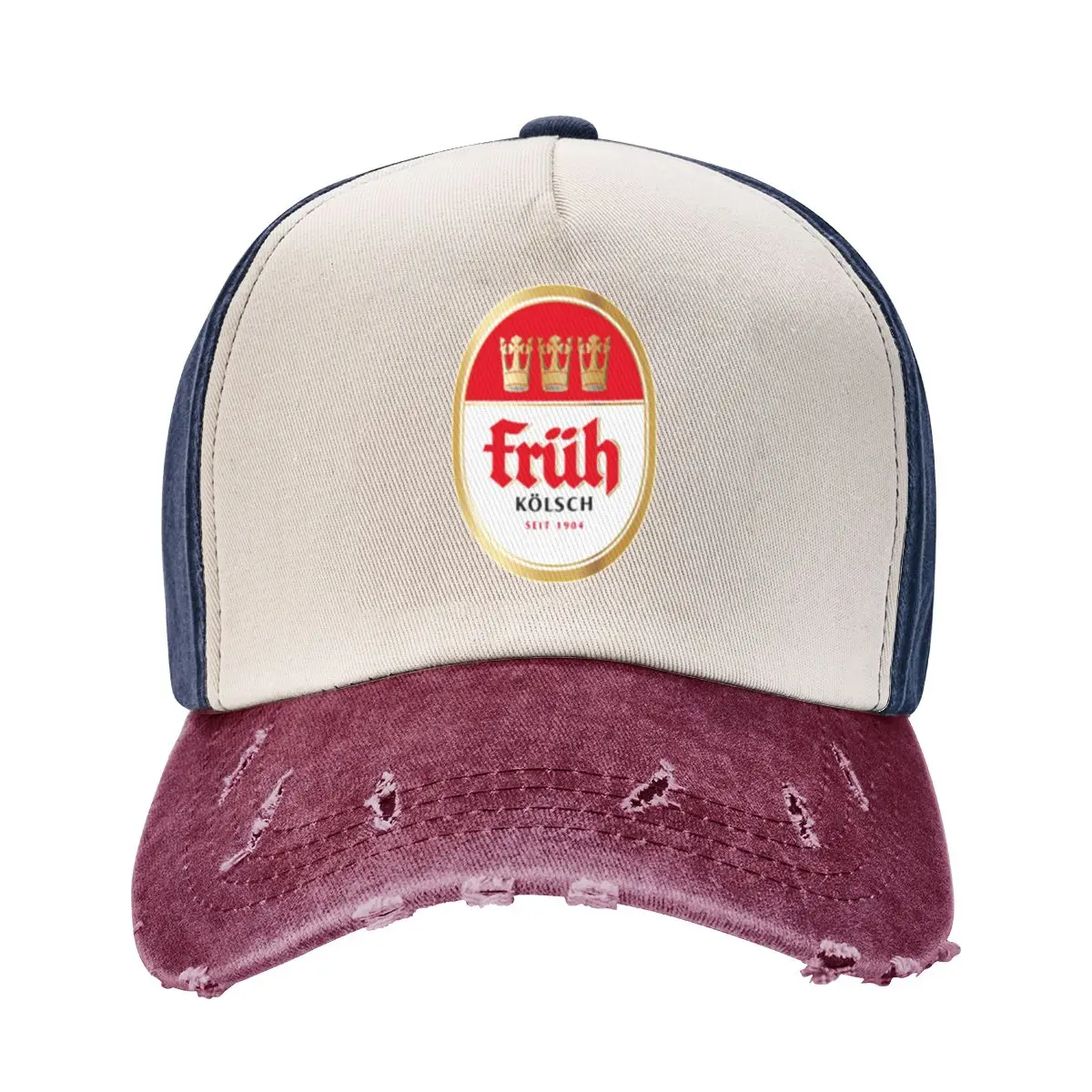 Классическая модная промытая бейсболка Fruh Kolsch