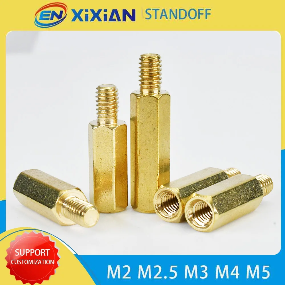 

M2 M2.5 M3 M4 M5 Hex Brass Standoff Spacer Hexagon Stand off Motherboard Column Rack Stud Copper Pillar PCB Board Nut Bolt Screw