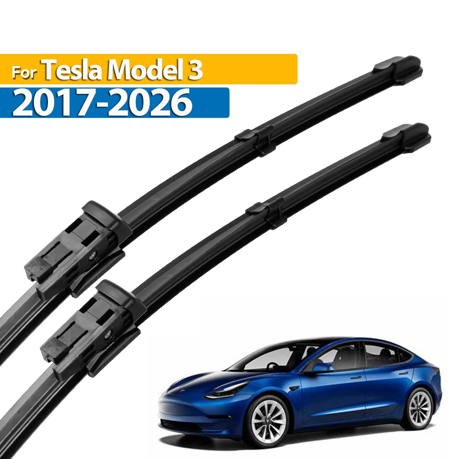 

Передние щетки стеклоочистителя Erick's LHD для Tesla Model 3 2017-2026, лобовое стекло, чистые окна, автомобильные щетки от дождя 26 "+ 19"