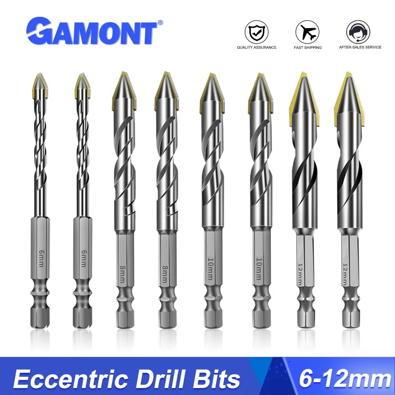 

GAMONT Superhard Alloy Ceramic Eccentric Drill Bit Dry Tiling Tile Punching Artifact Glass Triangular Drilling Tools