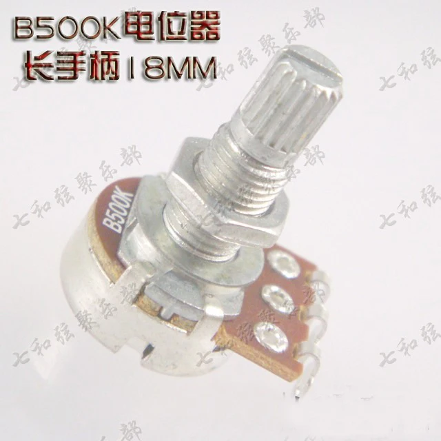 10 pcs B500k long Split shaft 18mm ELectric Guitar Volume Tone Pots Audio Tone Switch Potentiometer guitar parts