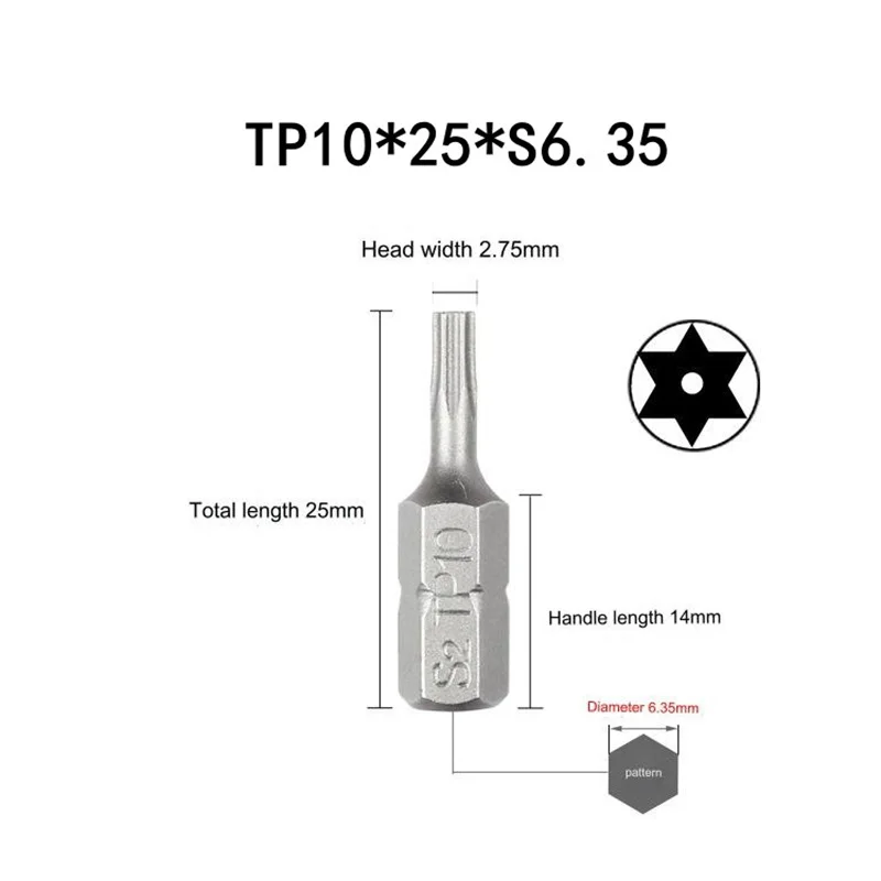 

Набор бит отверток Torx WHOOPEE 1 дюйм